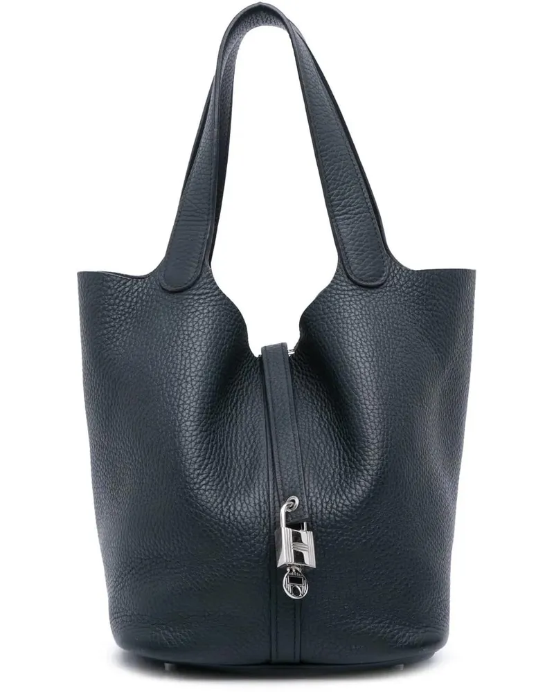 Hermès Crossbody Bags Clemence Picotin Lock 22 grau Grau