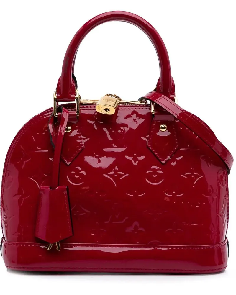 Louis Vuitton Hobo Bags 2015 Monogram Vernis Alma BB rosa Gold