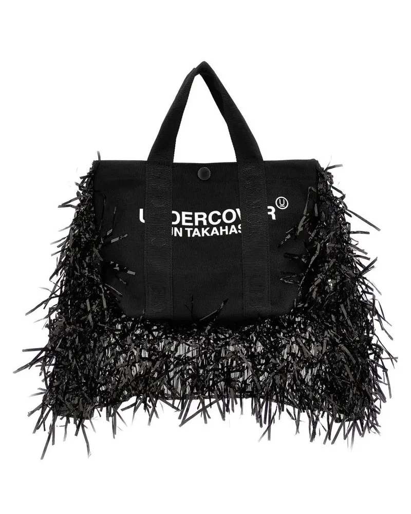 Undercover Shopper & Totes Fringed Handbag schwarz Schwarz