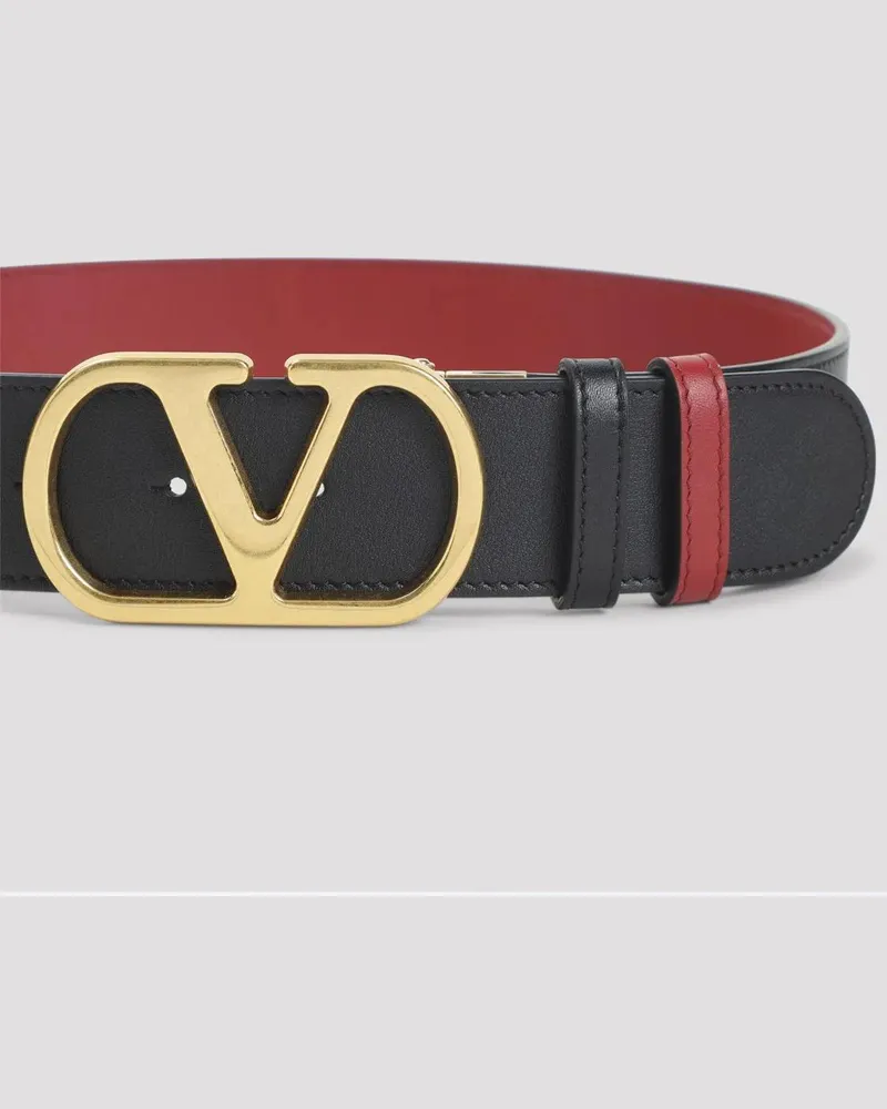 Valentino Garavani Gürtel H40 Reversible Belt schwarz Schwarz