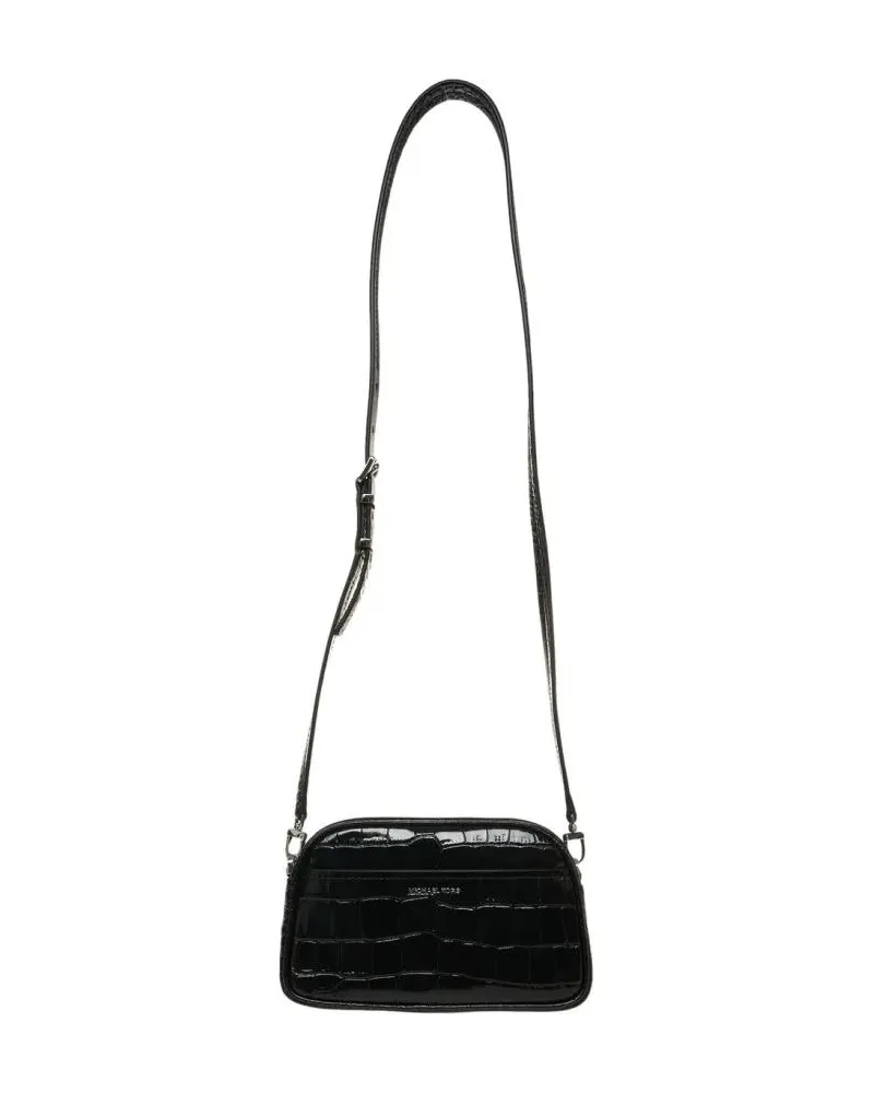 Michael Kors Hobo Bags Croco-Embossed Crossbody Bag schwarz Schwarz