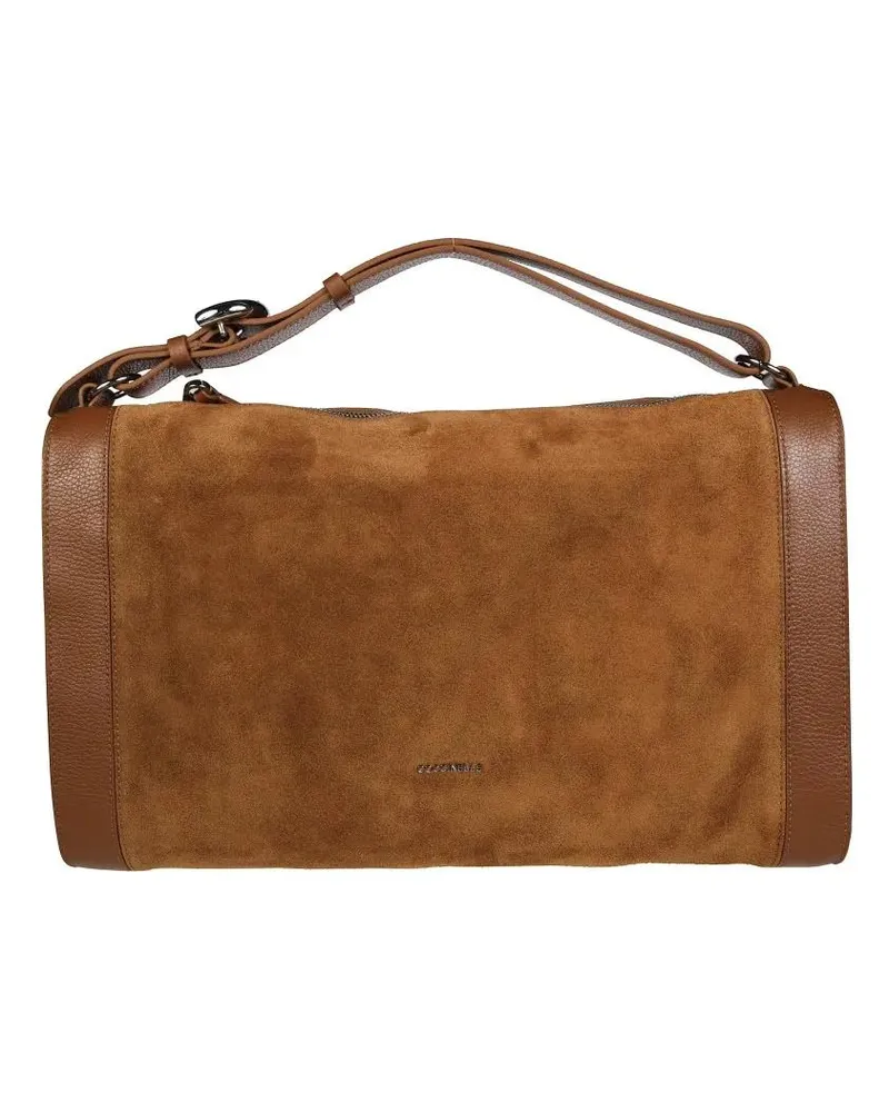 Coccinelle Hobo Bags Linor Suede Shoulder Bags braun Braun