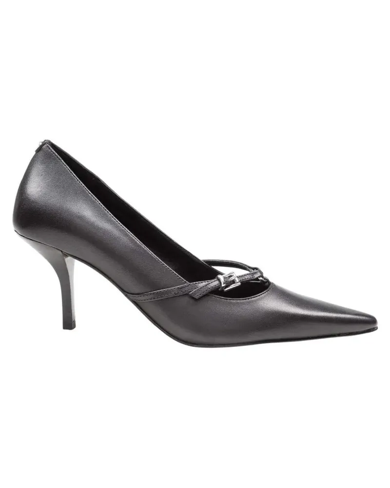 Michael Kors Hohe Schuhe Selina Black Leather Pumps schwarz Schwarz