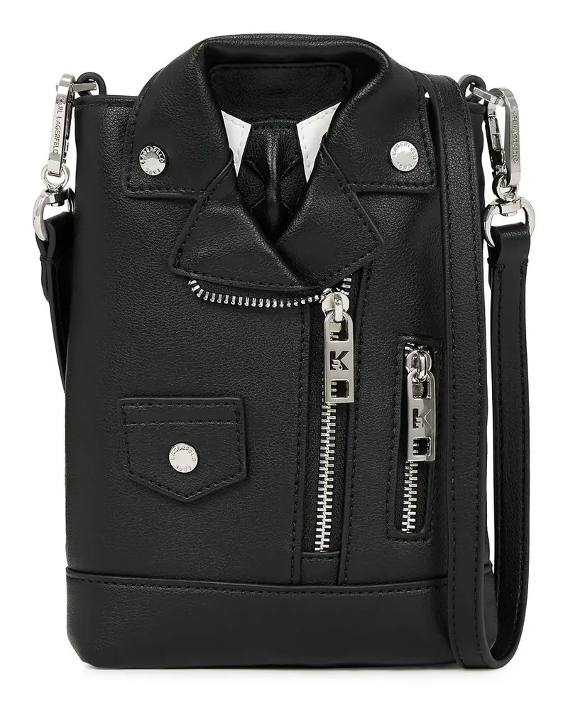 Karl Lagerfeld Crossbody Bags IKON UMHÄNGETASCHE BIKERJACKE schwarz Schwarz