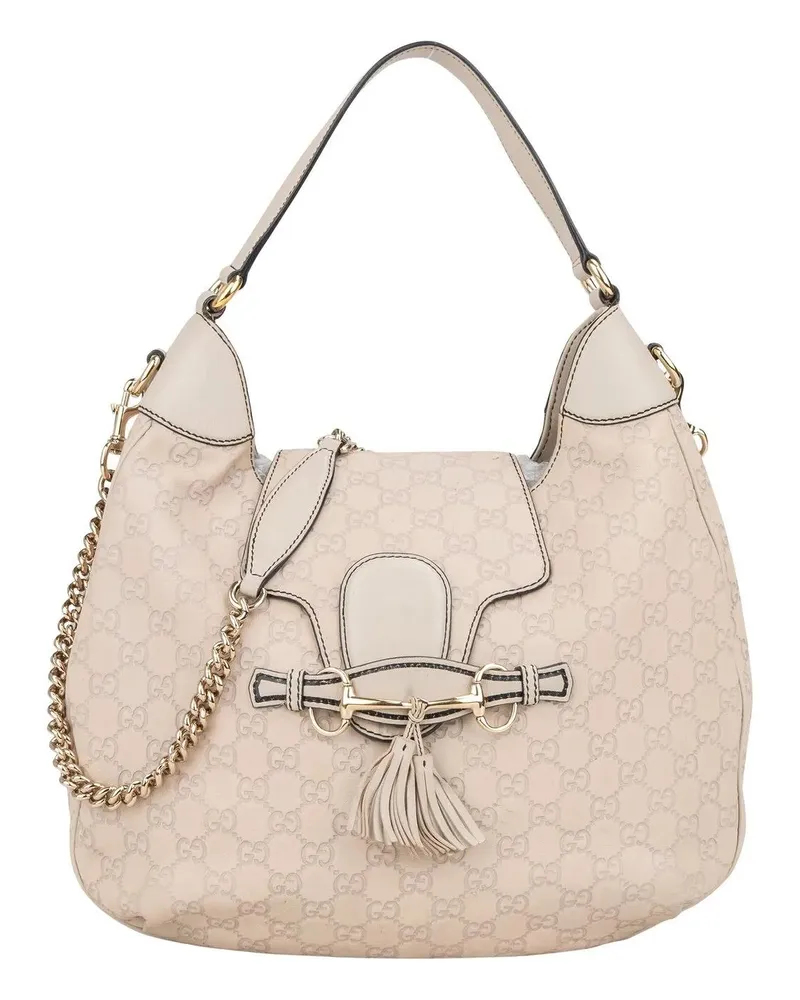 Gucci Crossbody Bags  GG Leather Monogram Horsebit Emily Hobo Bag bunt Bunt