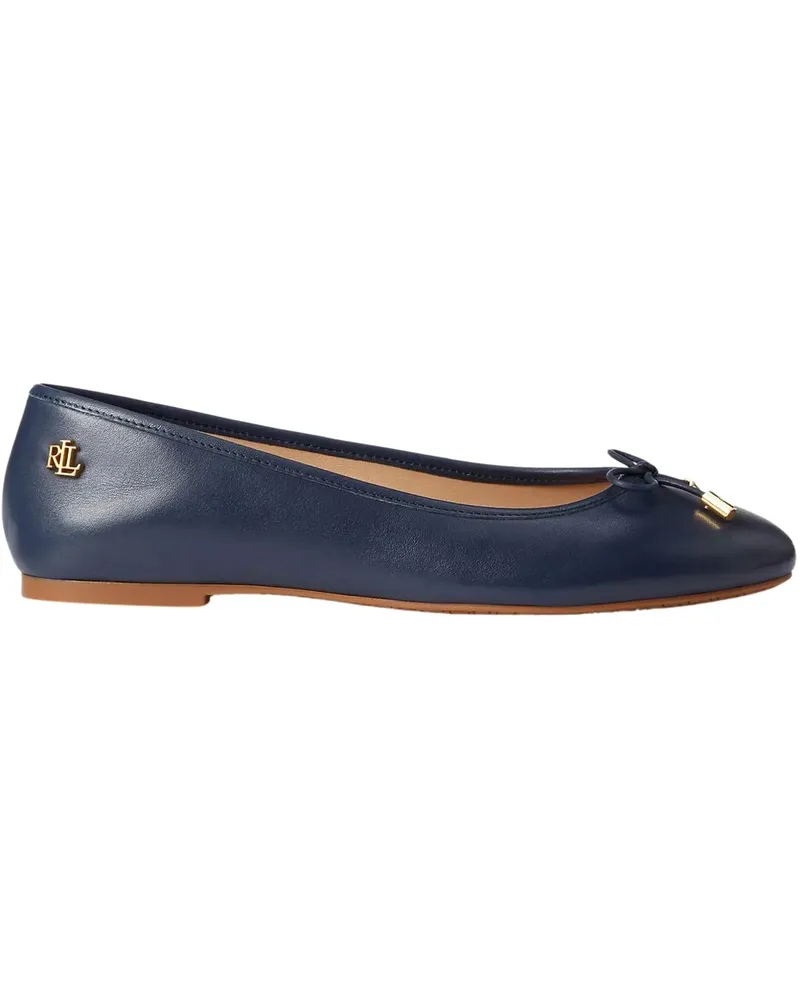 Ralph Lauren Ballerinas Flat Shoes Refined Navy blau Blau