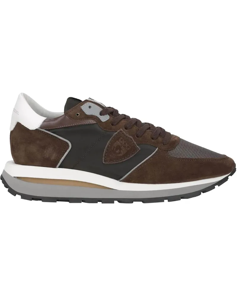 Philippe Model Low-Top Sneaker Heren Tropez Haute Sneaker Bruin braun Braun
