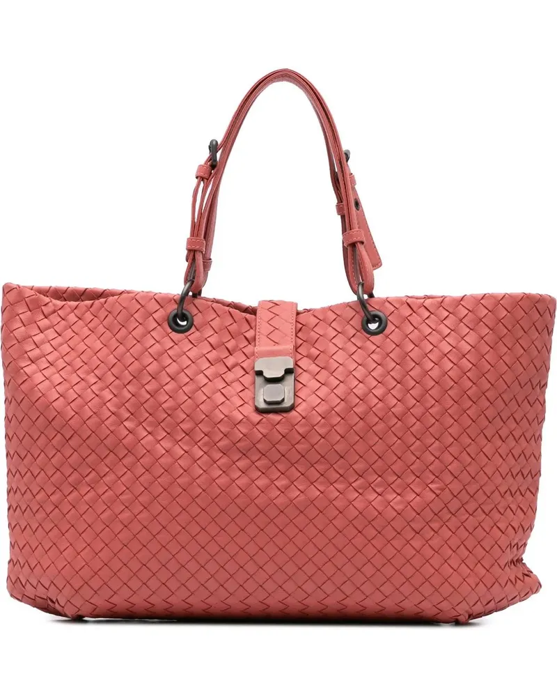 Bottega Veneta Shopper 2012-2024 Medium Nappa Intrecciato Capri Tote rot Rot