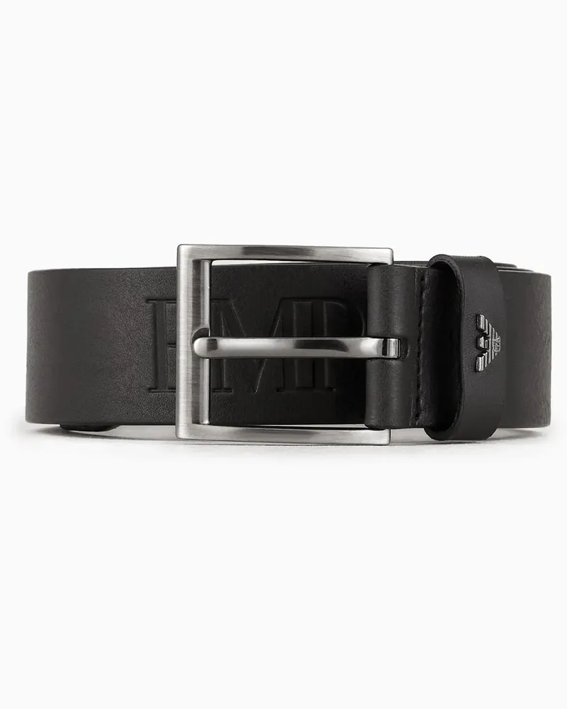 Emporio Armani Gürtel Belts Black schwarz Schwarz