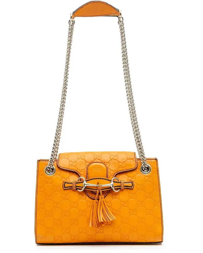 Gucci Hobo Bags Small ssima Emily Shoulder Bag orange Orange