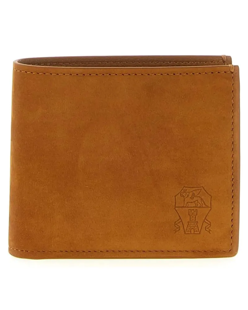 Brunello Cucinelli Portemonnaies Nubuck Wallet orange Orange