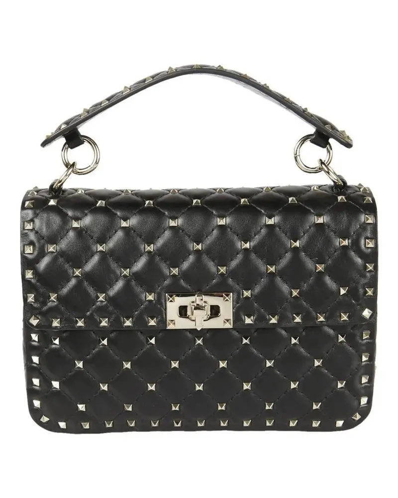 Valentino Garavani Hobo Bags Medium Shoulder Bag Spike Rockstud schwarz Schwarz