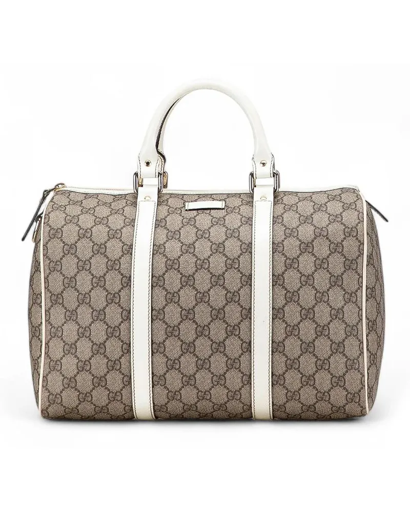 Gucci Crossbody Bags Medium GG Supreme Joy Boston Bag braun Braun
