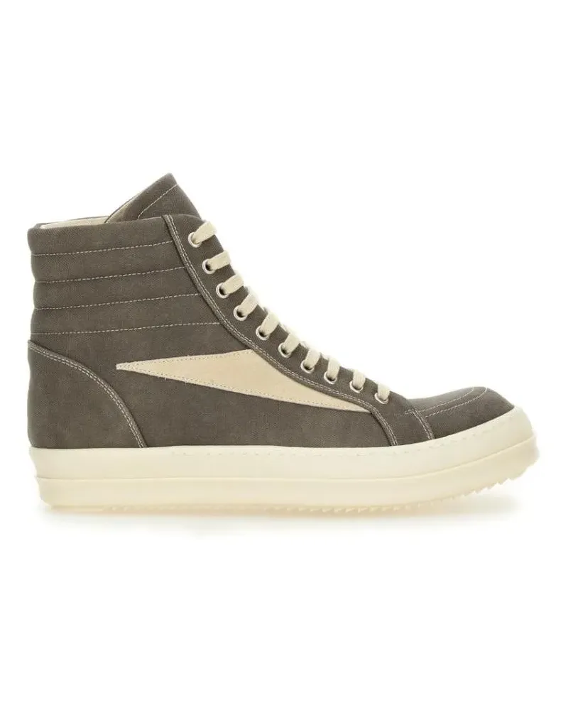 DRKSHDW by Rick Owens Low-Top Sneaker High-Top Sneakers With Calf Leather Accents grau Grau