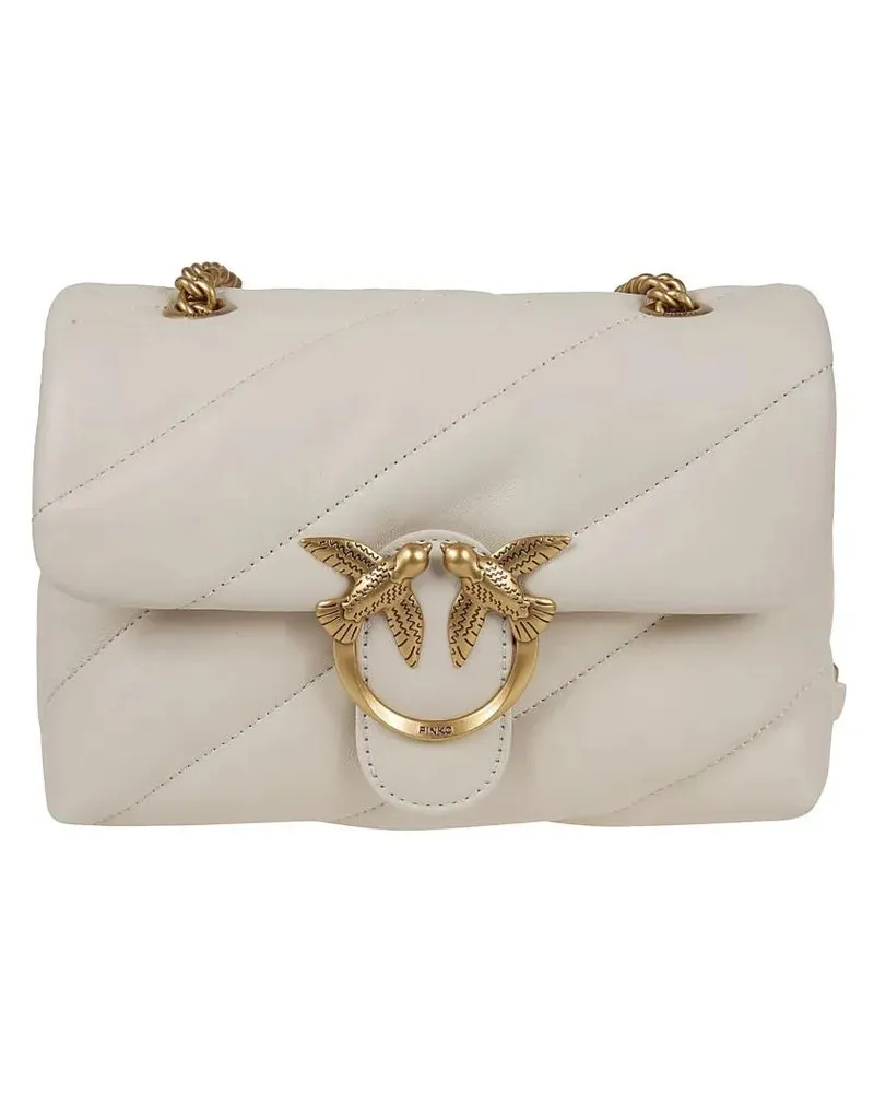 Pinko Hobo Bags Love Puff Mini Cl Sheep Nappa Shoulder Bag weiß Weiß