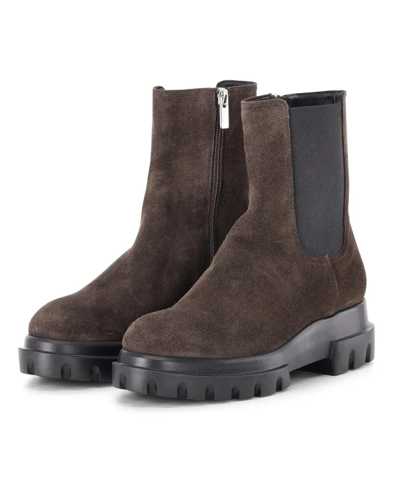 Attilio Giusti Leombruni Low-Top Sneaker Boots Chunky Beat aus Veloursleder braun Braun