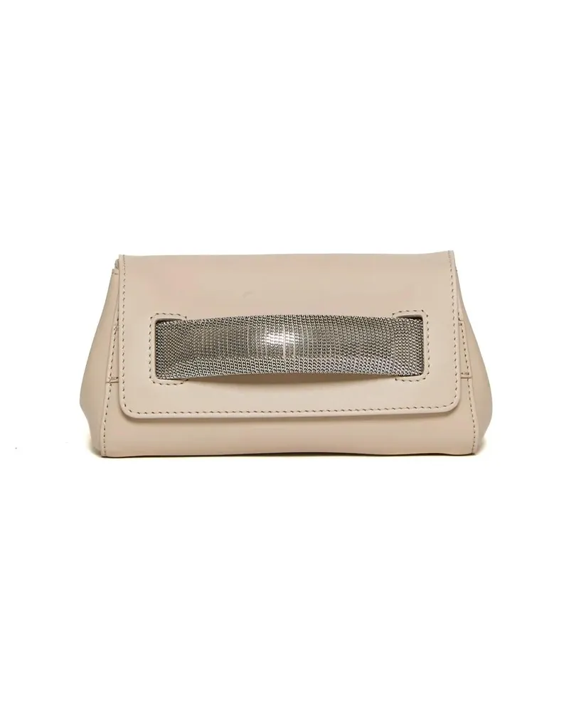 Orciani Crossbody Bags Gossip Xs Beige Leather Silver Handbag beige Beige