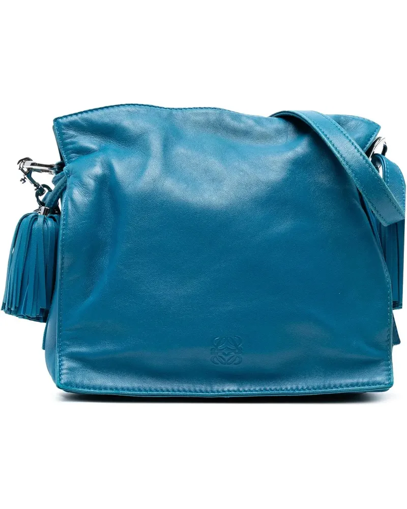 Loewe Hobo Bags Nappa Flamenco Tassel Crossbody blau Blau