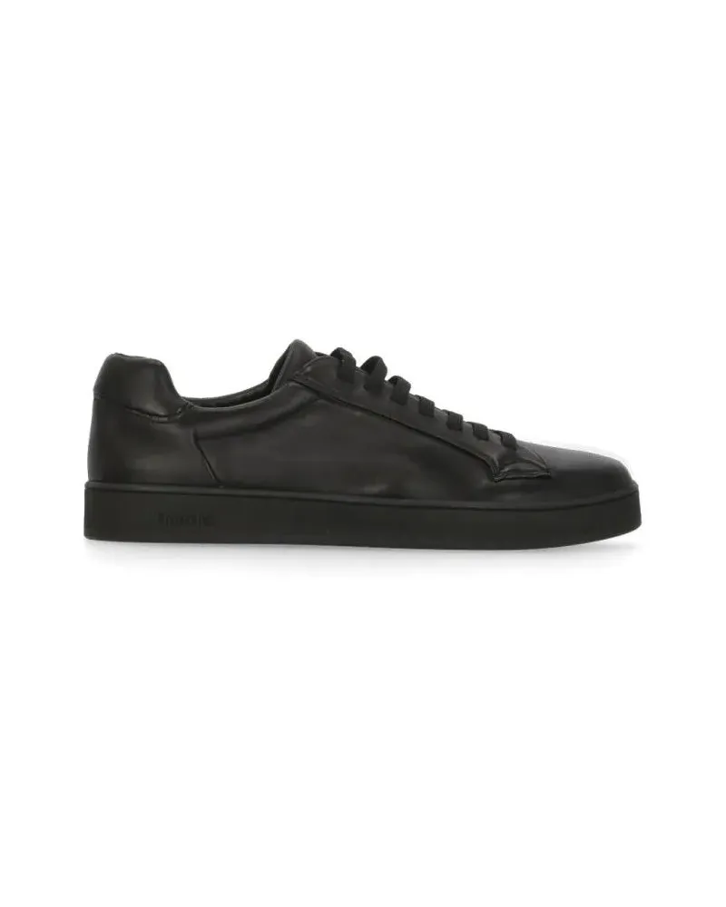 Church's Low-Top Sneaker Black Leather Sneakers With Imprinted Logo schwarz Schwarz