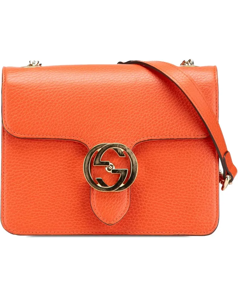 Gucci Hobo Bags 2016-2025 Small Dollar Calfskin Interlocking G Cro orange Orange