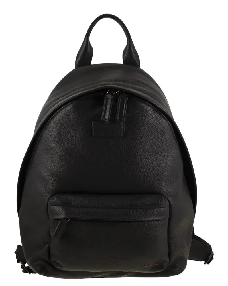 Kiton Rucksäcke Deerskin Backpack schwarz Schwarz