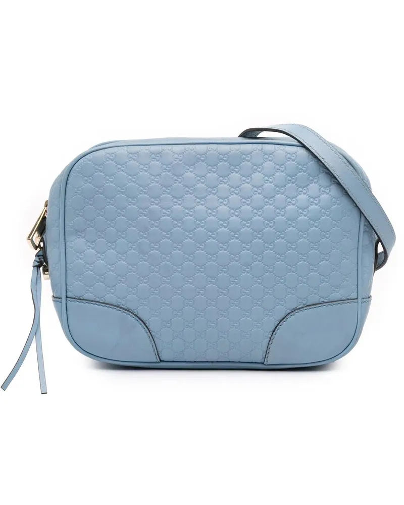 Gucci Hobo Bags Mini Microssima Bree Crossbody blau Blau