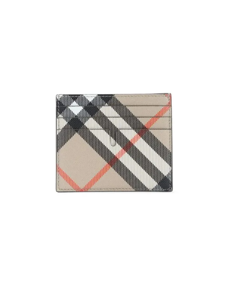 Burberry Portemonnaies Rectangular Check Pattern  Wallet beige Beige