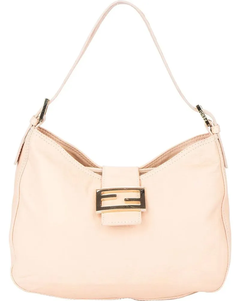 Fendi Crossbody Bags  FF Rose Leather Baguette Handbag bunt Bunt