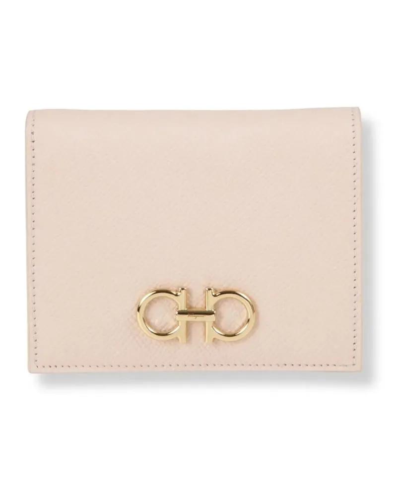 Ferragamo Portemonnaie Compact Smooth Leather Wallet With Minimalist Desi pink Rosa