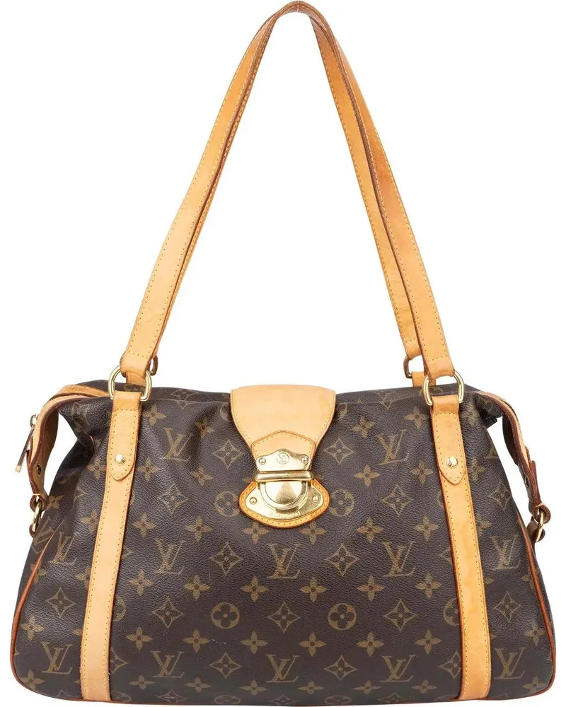 Louis Vuitton Crossbody Bags  Canvas Monogram Stresa PM Shoulder B braun Braun