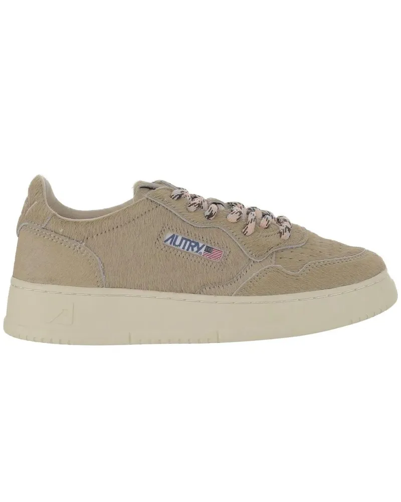 AUTRY Low-Top Sneaker Beige Suede Medalist Low Sneakers With Lace-Up Fro beige Beige