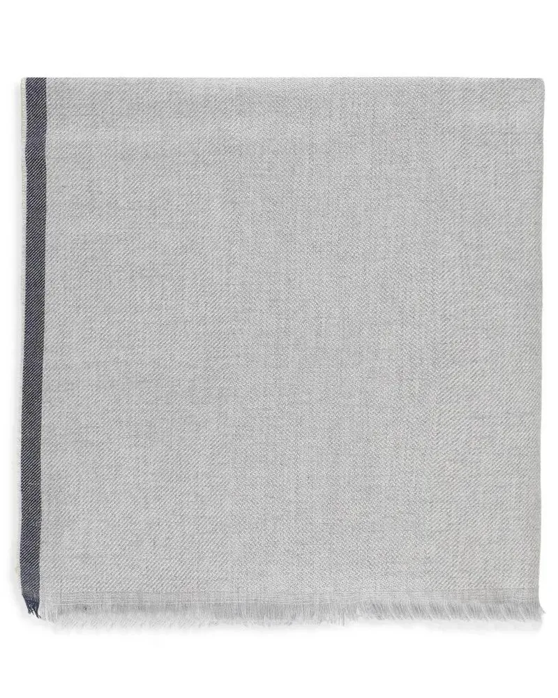 Brunello Cucinelli Tücher & Schals Cashmere And Wool Scarf grau Grau