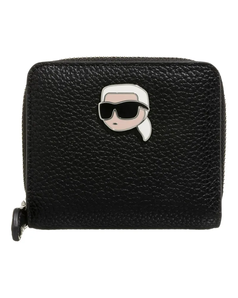 Karl Lagerfeld Portemonnaie Ikon Pebble Md Bifold Wllt schwarz Schwarz
