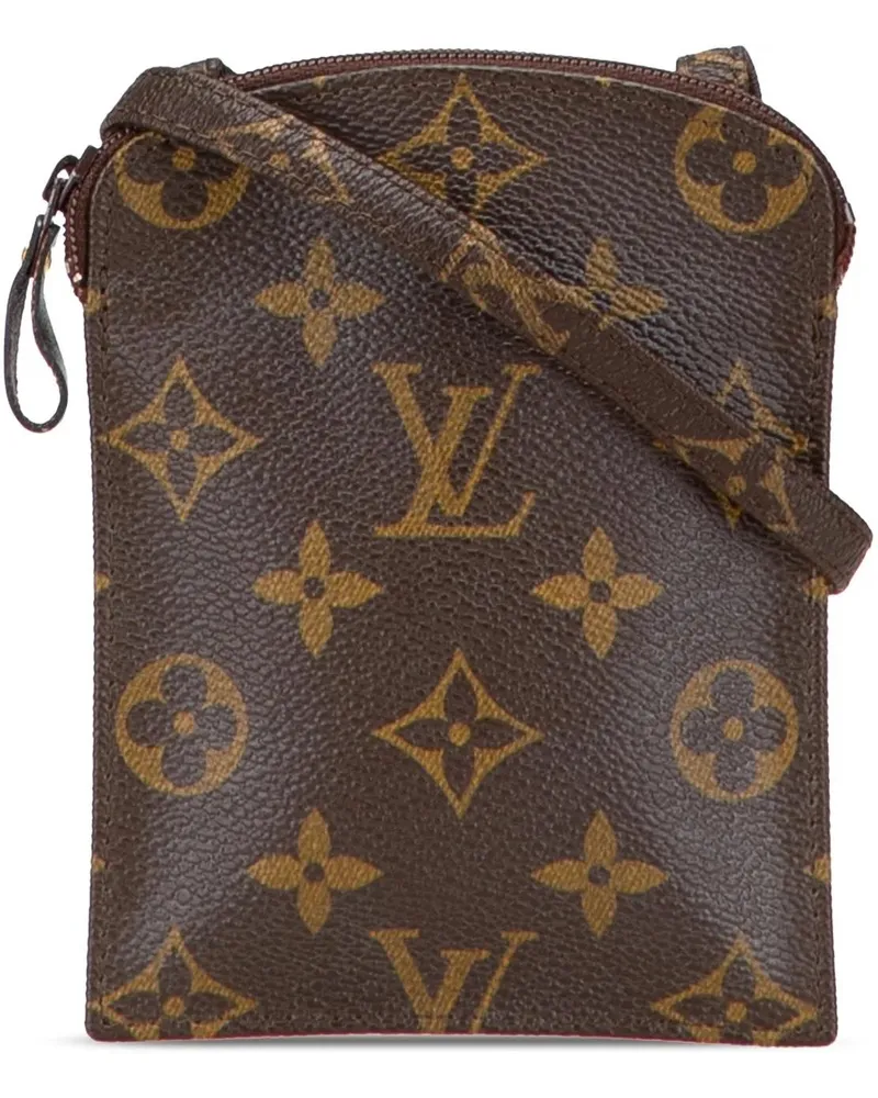 Louis Vuitton Hobo Bags Monogram Pochette Secret Passport Holder braun Braun