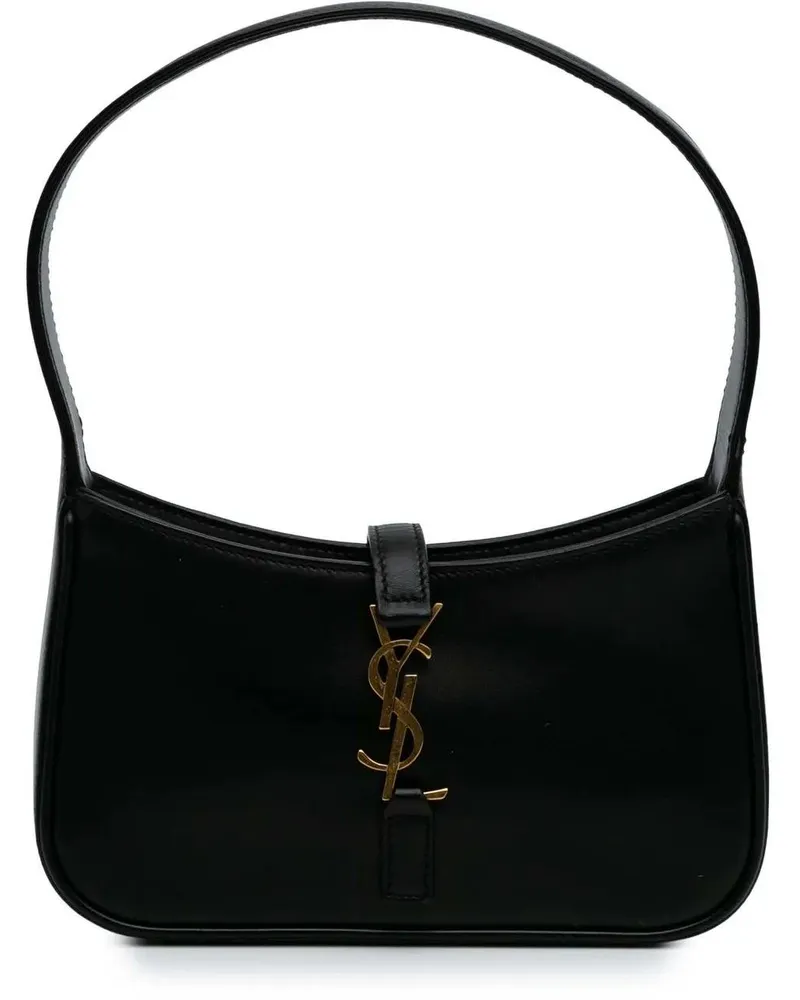 Saint Laurent Hobo Bags 2022 Mini Calfskin Le 5 a 7 Bag schwarz Schwarz