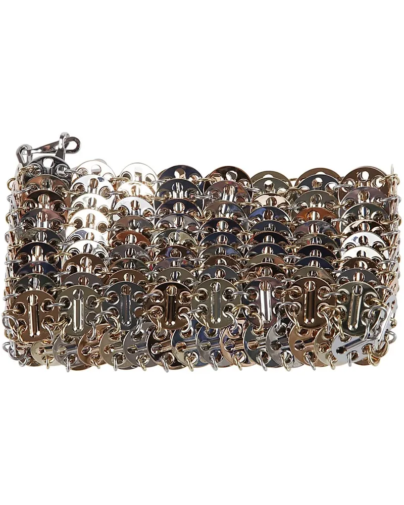 Paco Rabanne Crossbody Bags Iconic 1969 Nano Bag Metallic gunmetal Gunmetal