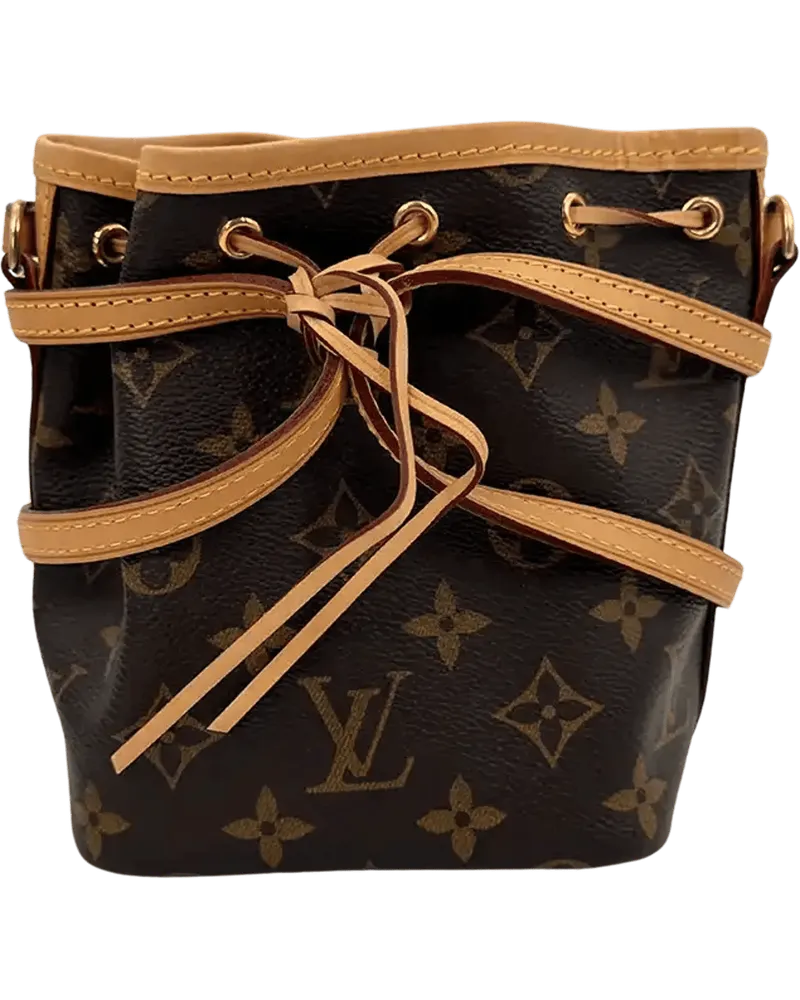 Louis Vuitton Hobo Bags  Nano Noe Monogram Canvas M41346 Full braun Braun