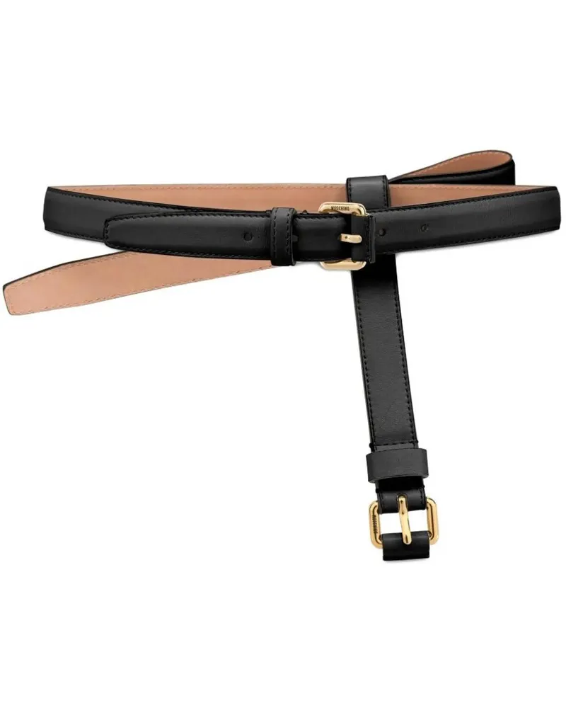 Moschino Gürtel Belts Black schwarz Schwarz
