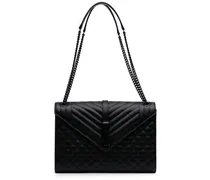 Hobo Bags Large Grain De Poudre Triquilt Monogram Envelope B schwarz