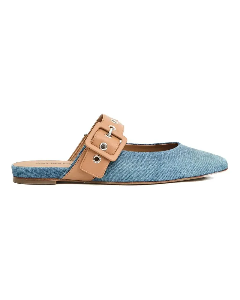 HALMANERA Sabot Tessuto Jeans E Cuoio blau Blau