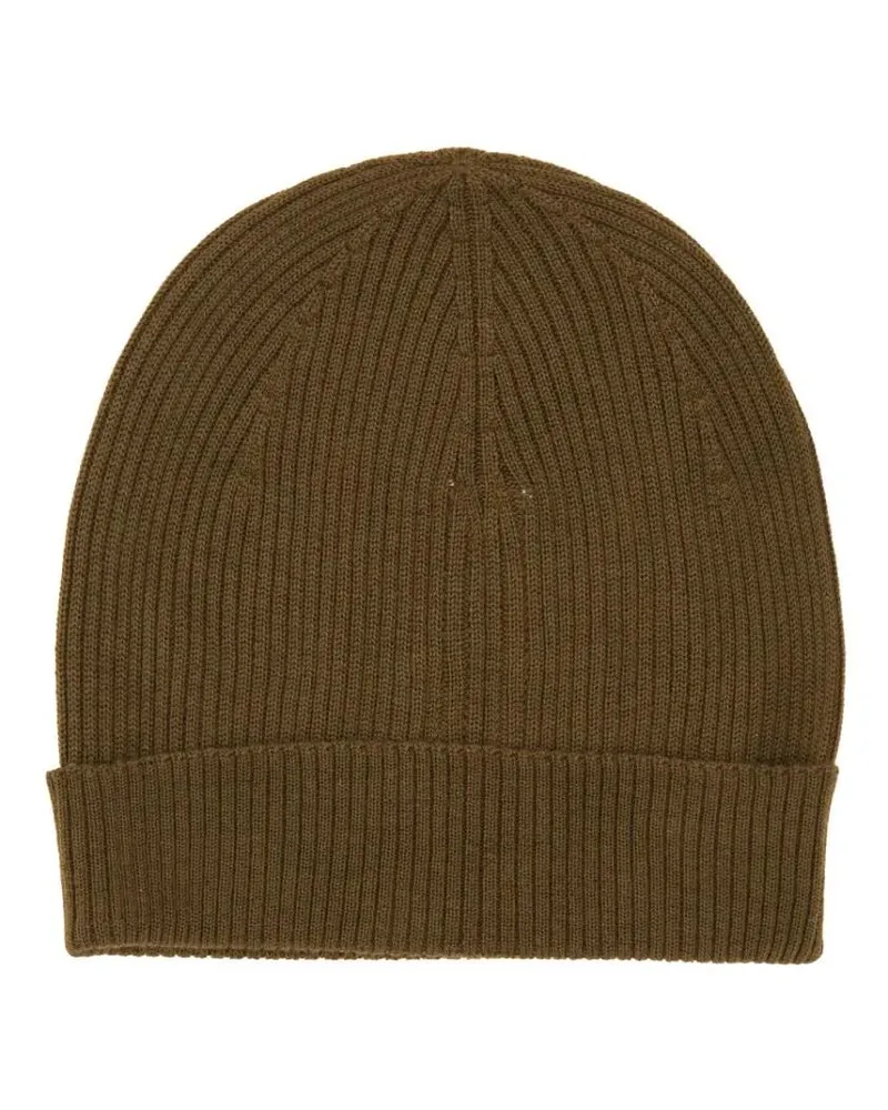 Rick Owens Caps & Mützen Knitted Beanie Hat braun Braun