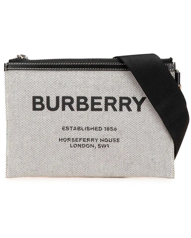 Burberry Hobo Bags 2018-2024 Canvas Horseferry Print Callum Crossbody grau Grau