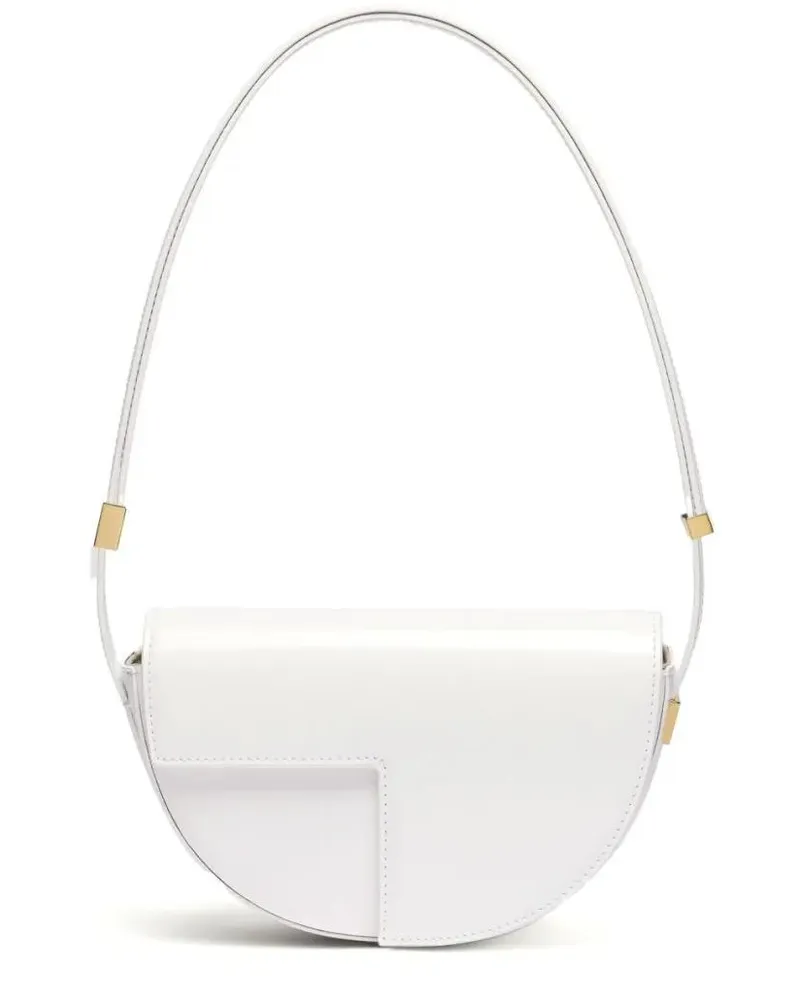 Patou Crossbody Bags Foldover Top White Bag With Magnetic Closure weiß Weiß
