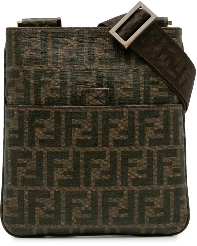 Fendi Hobo Bags Zucca Spalmati Crossbody braun Braun