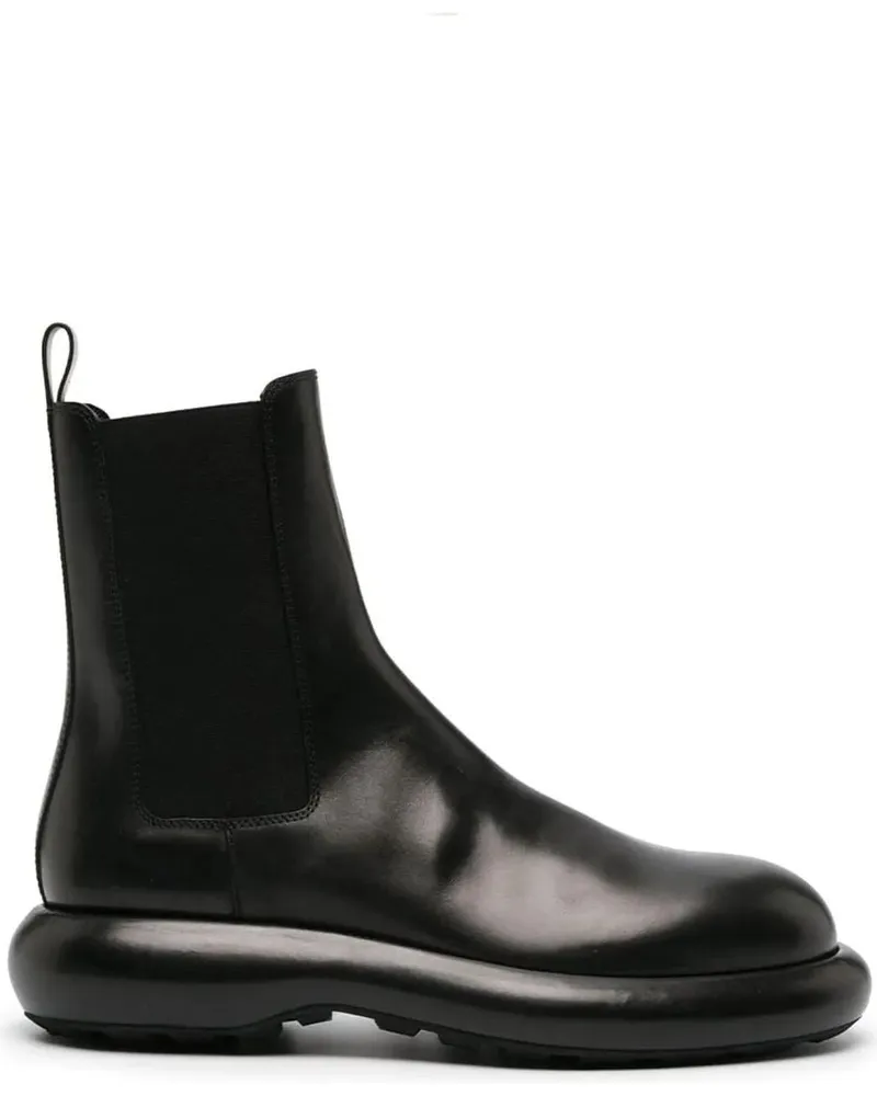 Jil Sander Stiefel Bootie Black schwarz Schwarz