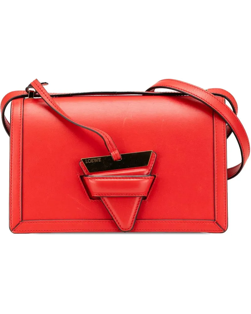 Loewe Hobo Bags Medium Leather Barcelona Crossbody rot Rot