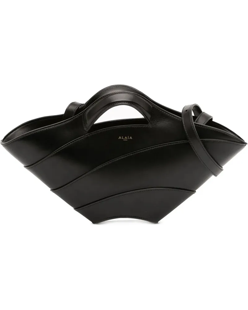 Alaïa Hobo Bags Small Calfskin Khaima Bag schwarz Schwarz