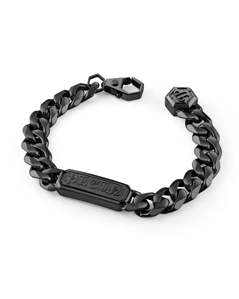 Philipp Plein Armbänder Armband Gothic Tag black Schwarz