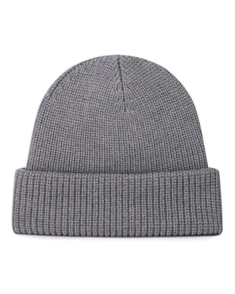 Altea Caps & Mützen Beanie aus Schurwolle grau Grau