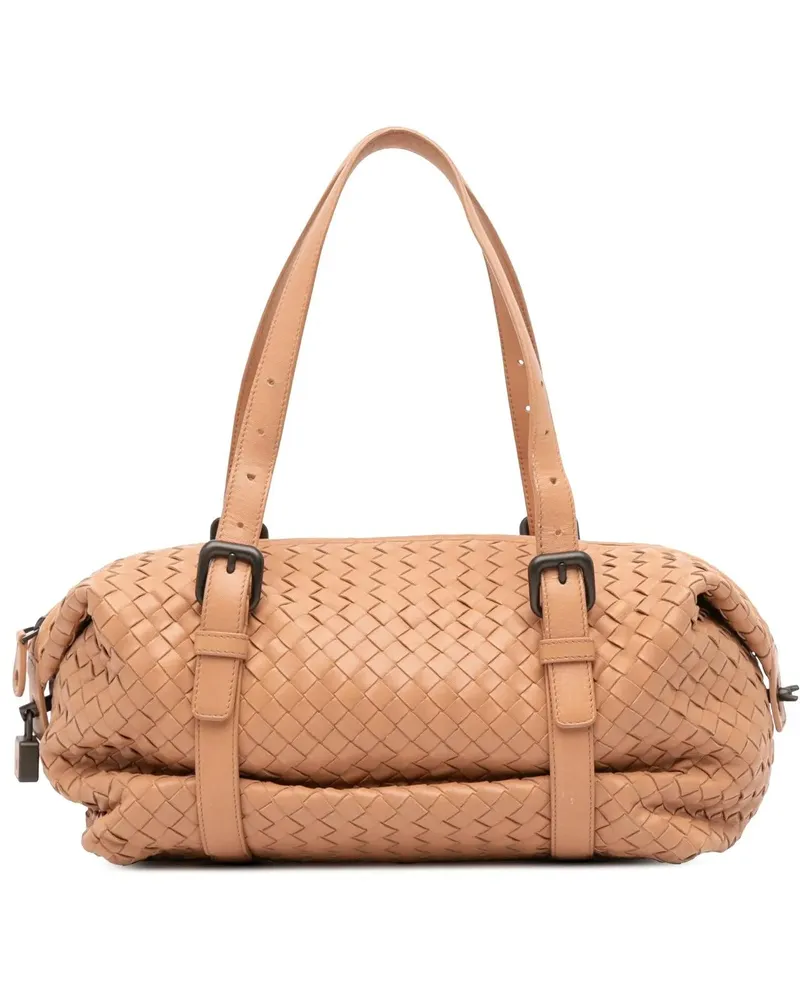 Bottega Veneta Hobo Bags Nappa Intrecciato Montaigne Shoulder Bag braun Braun